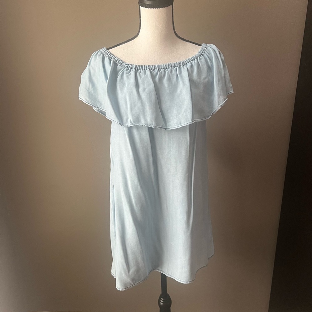 BB Dakota Strapless Light Blue Dress